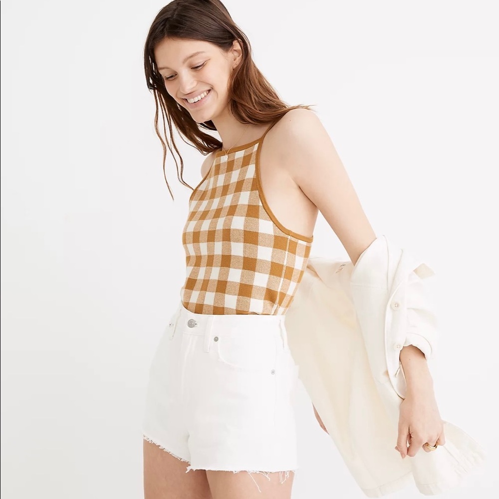 Madewell gingham tank top